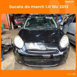 SUCATA Nissan March 2013 1.0 S 5p PARA RETIRADA DE PEÇAS