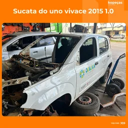 SUCATA Fiat Uno 2015 1.0 Vivace Flex 5p PARA RETIRADA DE PEÇAS