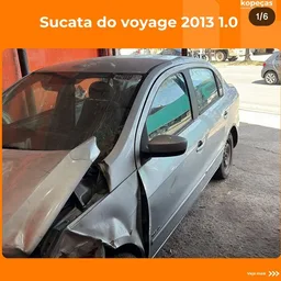 SUCATA Volkswagen Voyage 2012 1.0 Vht Tretotal Flex 4P - Branco/Preto/Vermelho/Cinza PARA RETIRADA DE PEÇAS